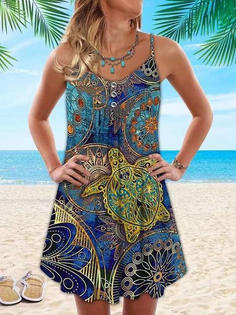 Vestidos tartaruga dourada