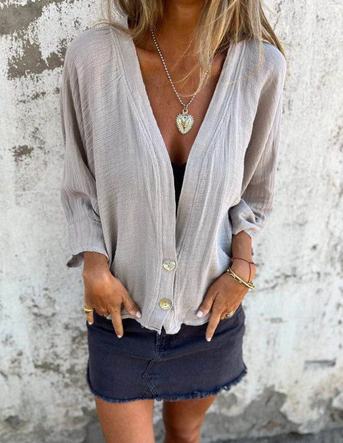 Blusa Solta Vibe Brasil AlgodãoLinho