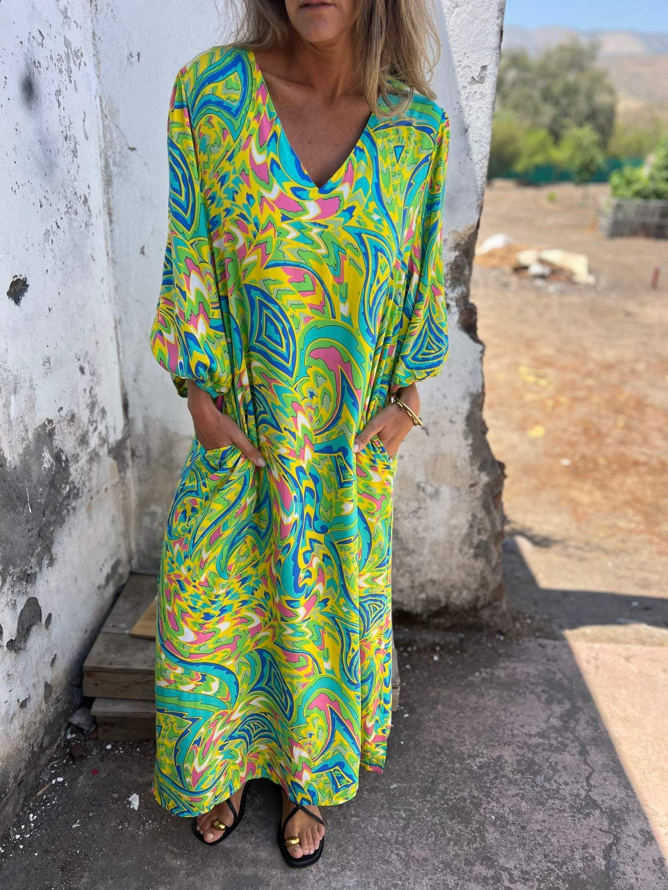 Vestido Vibes Tropicais Boho Chic