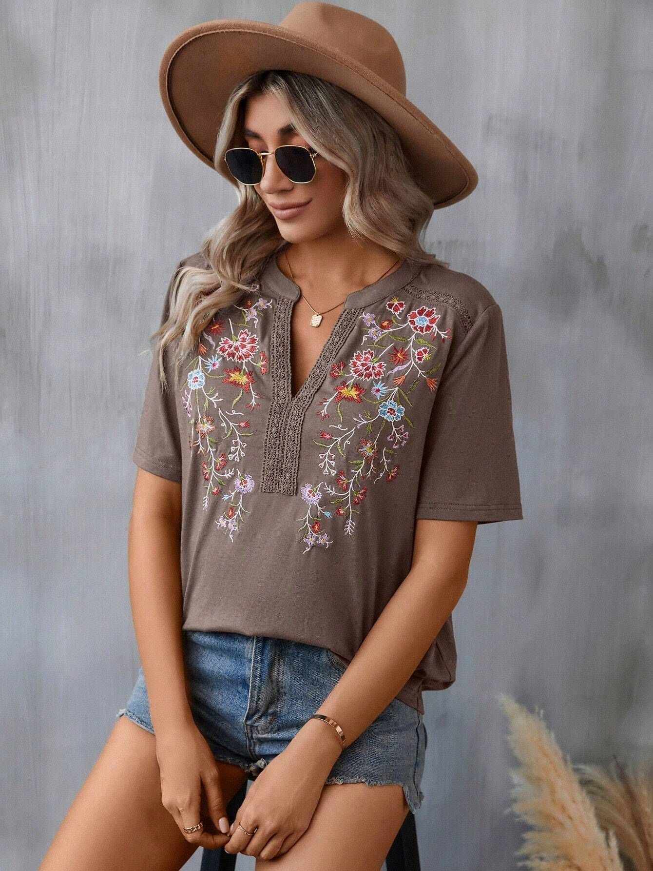 Blusa Encanto Bordado Florale