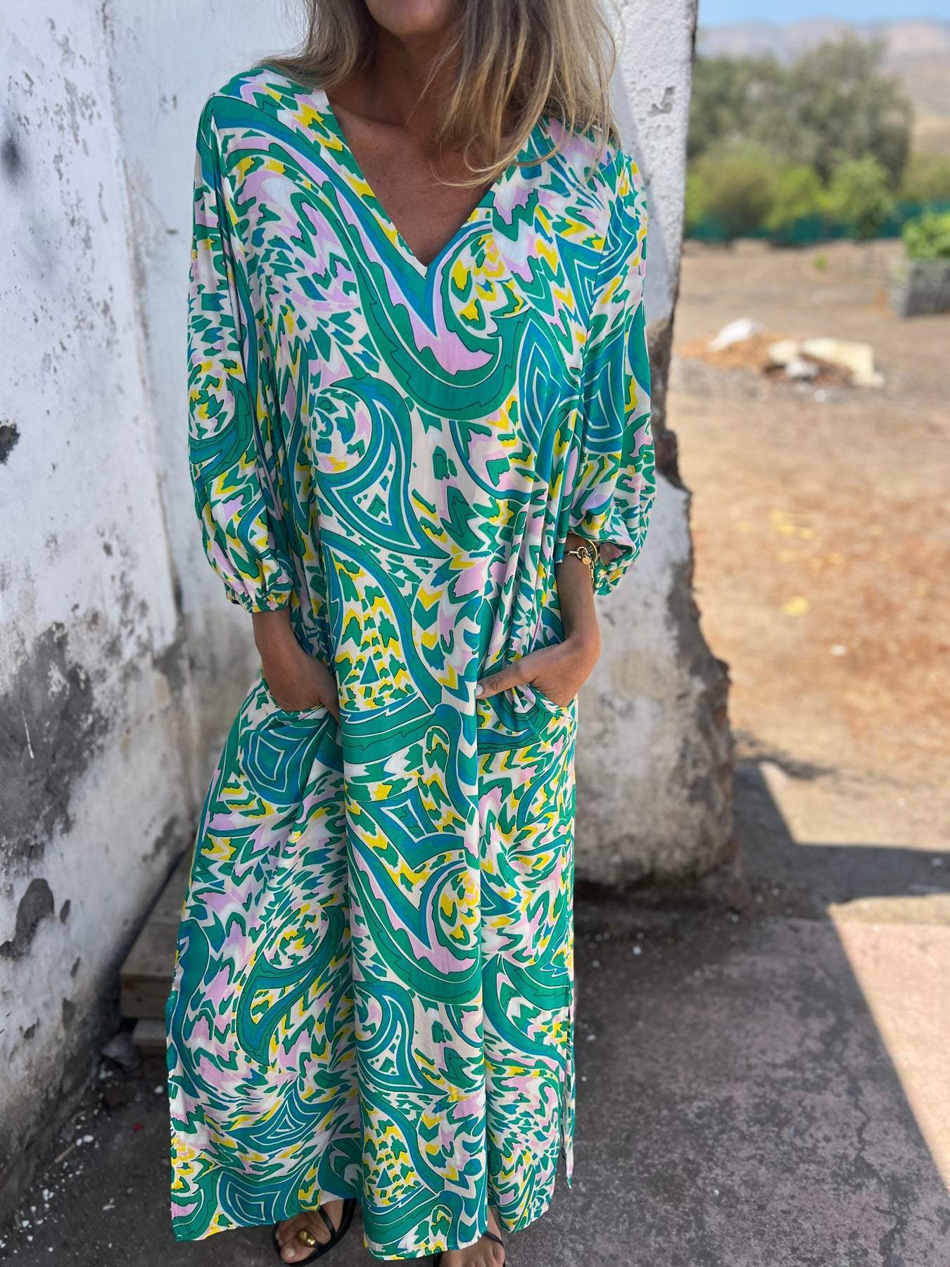 Vestido Vibes Tropicais Boho Chic