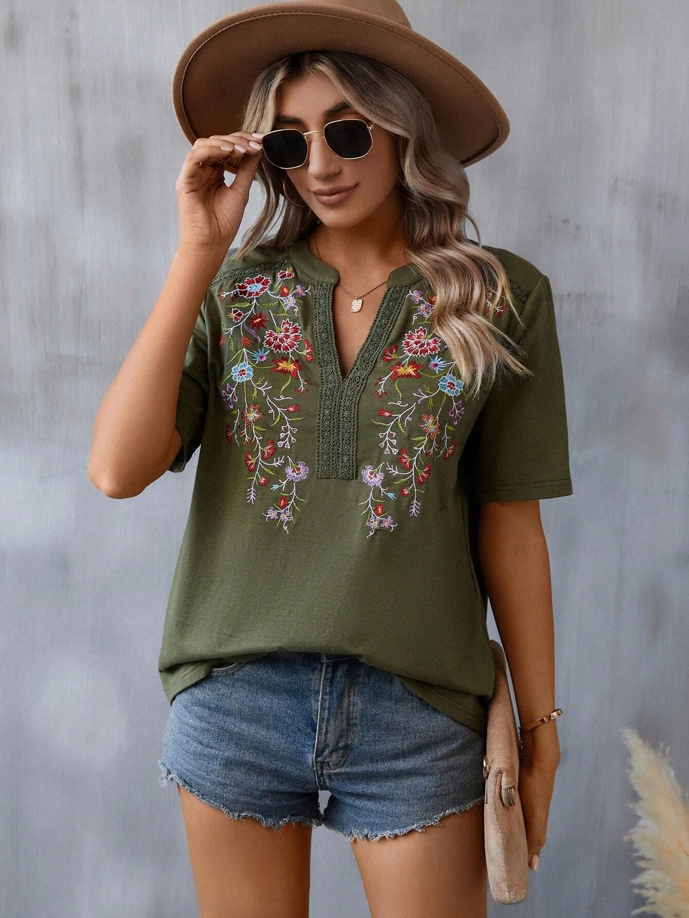 Blusa Encanto Bordado Florale