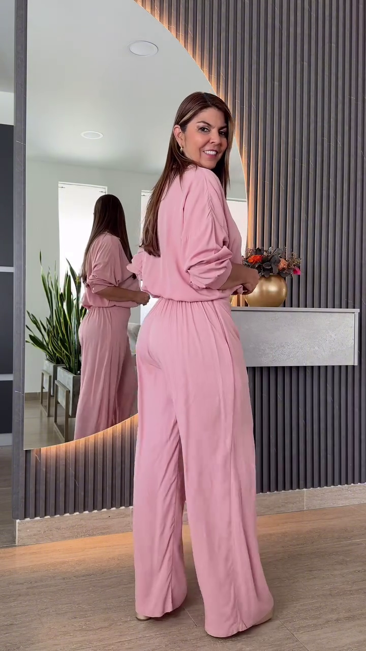 Conjunto Serena - Camisa e Calça Pantalona