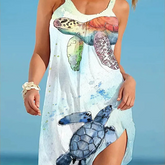 Vestido Tartaruga Azul Claro