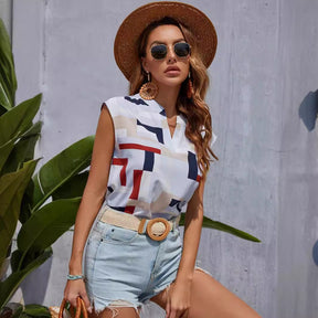 Blusa Tropical Geo Charmosa