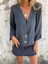 Blusa Solta Vibe Brasil AlgodãoLinho