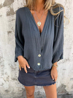 Blusa Solta Vibe Brasil AlgodãoLinho