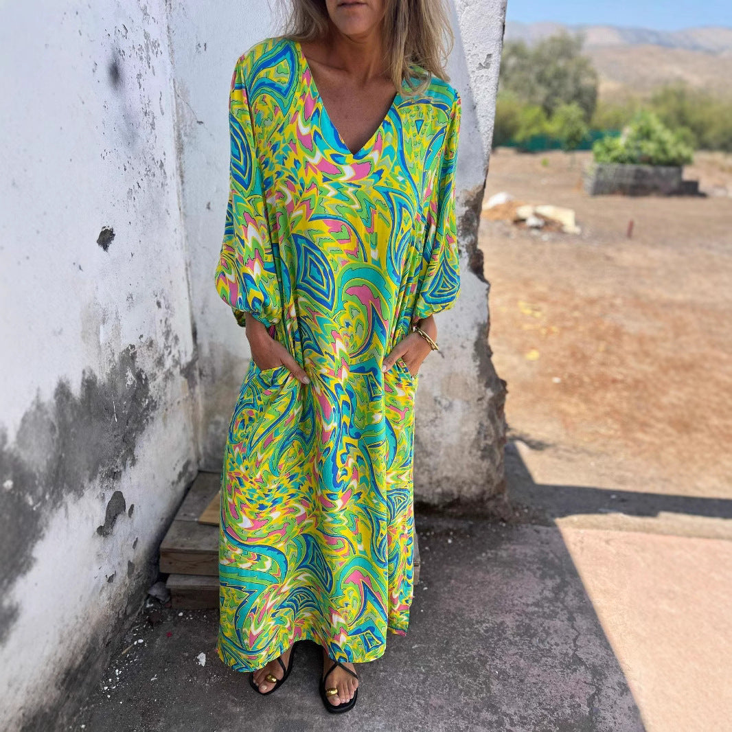 Vestido Vibes Tropicais Boho Chic