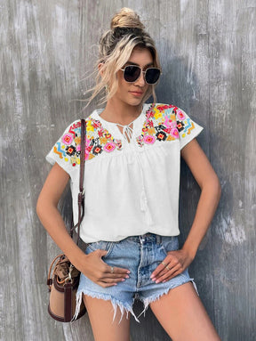 Blusa Étnica Verão Tendência