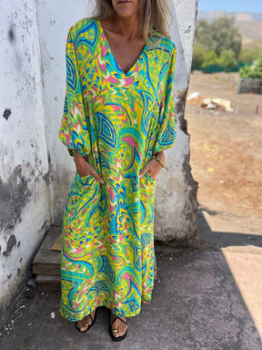 Vestido Vibes Tropicais Boho Chic