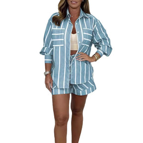 Conjunto Short e Blusa Listrado