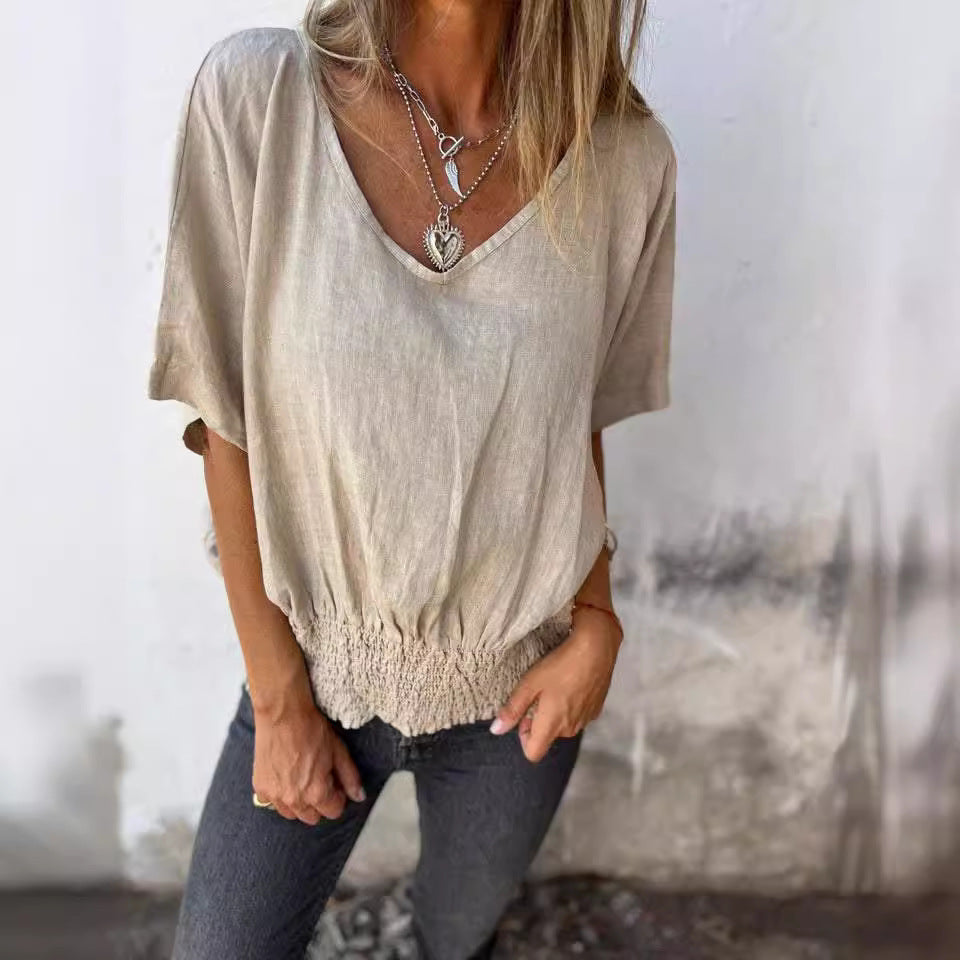 Vibes Verão Blusa Vneck