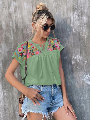 Blusa Étnica Verão Tendência