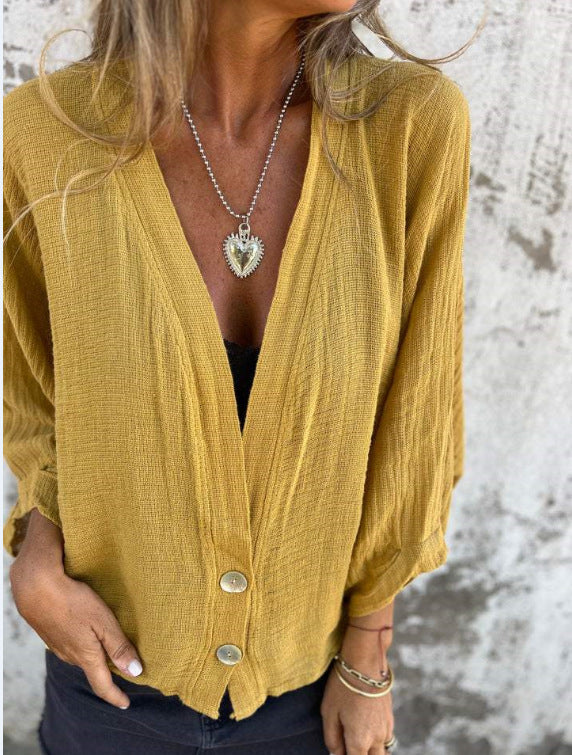 Blusa Solta Vibe Brasil AlgodãoLinho