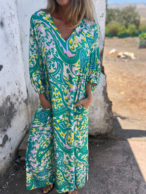 Vestido Vibes Tropicais Boho Chic