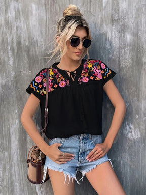 Blusa Étnica Verão Tendência