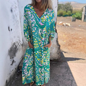 Vestido Vibes Tropicais Boho Chic