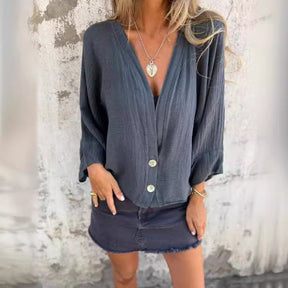 Blusa Solta Vibe Brasil AlgodãoLinho