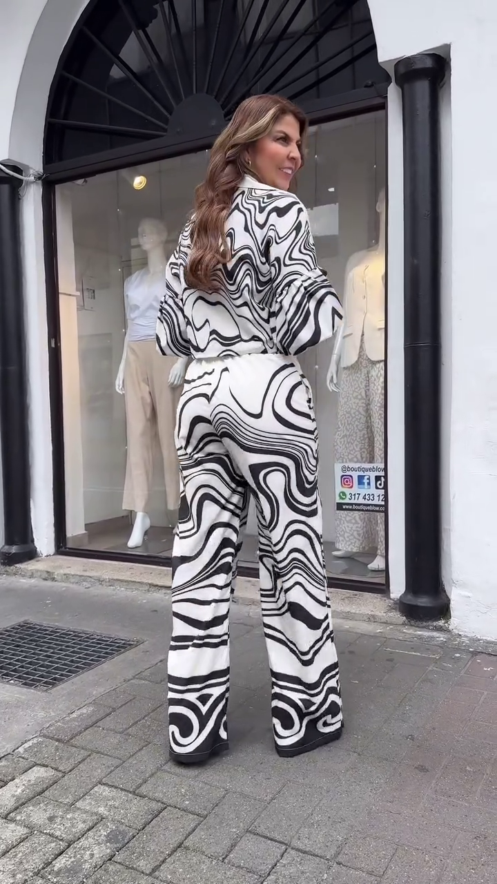 Conjunto Fernanda- Camisa e Calça Pantalona